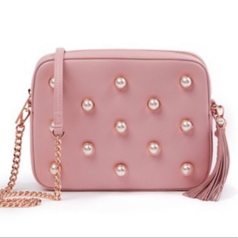Ted Baker Alessia Pearl Embellished Leather Xbody